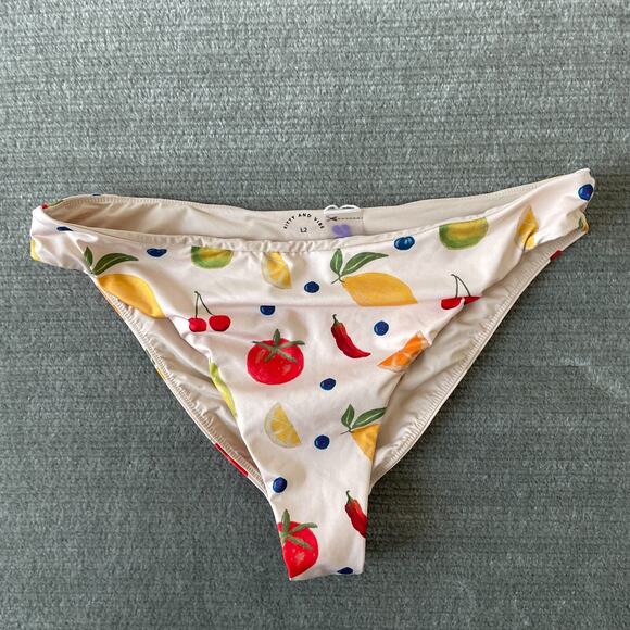 Kitty And Vibe Swim Bottom Bikini Women L2 Bigger Booty High Leg Mid Rise Paloma - Picture 1 of 10